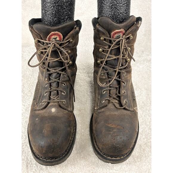 Red Wing Irish Setter Ramsey 8” Work Safety Aluminum Toe Boots Mens Sz 14 - Picture 4 of 6